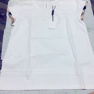 White Burberry girls shirt size 12
